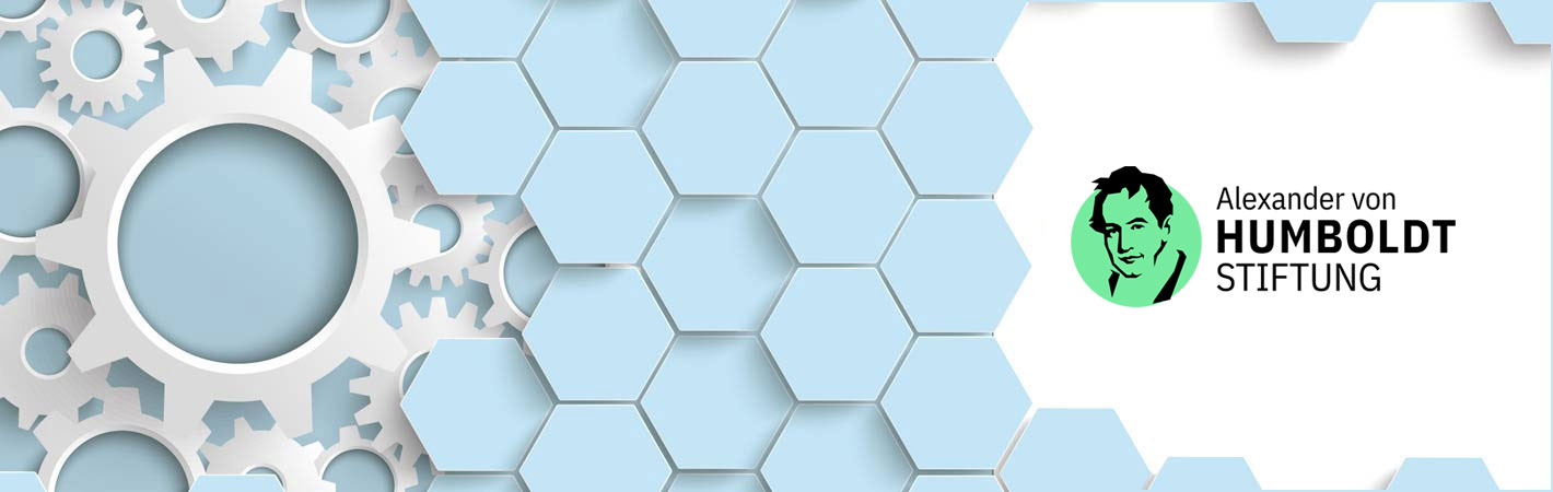 Zahnrad und Wabenstruktur mit Logo AvH