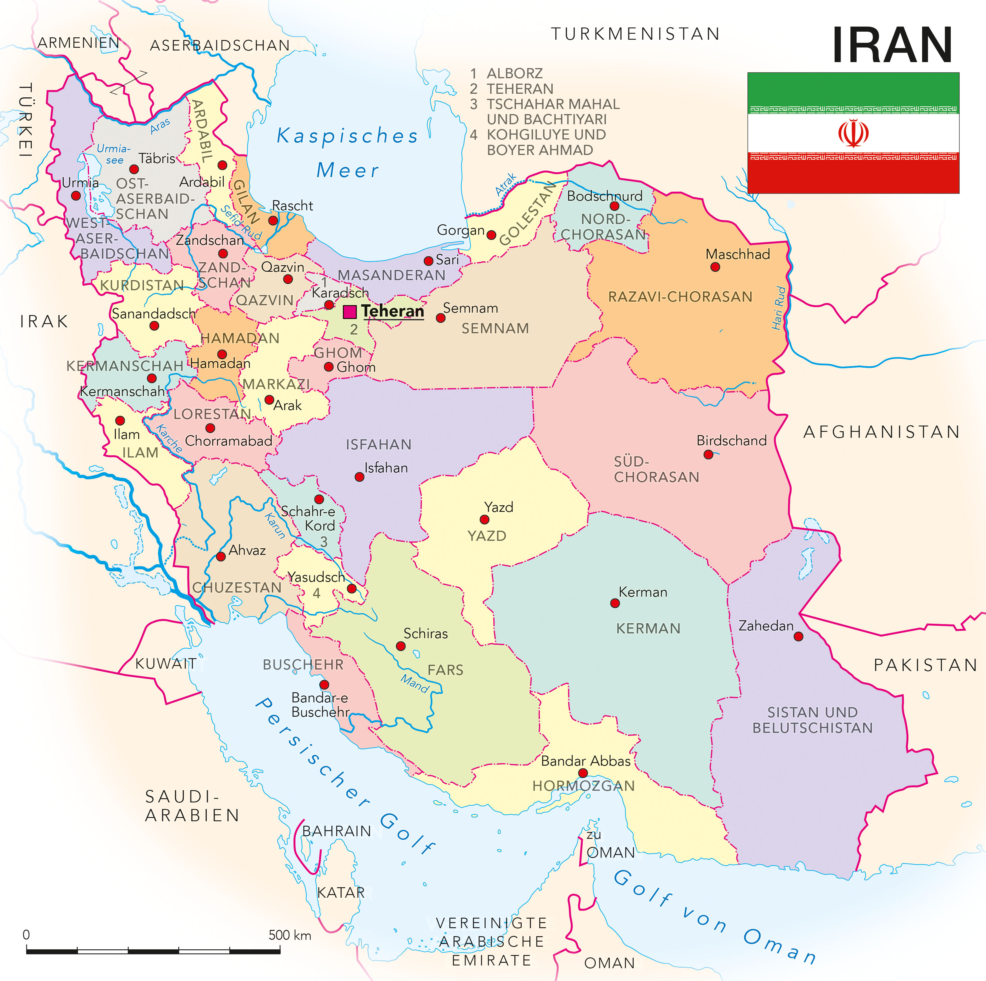 Iran Karte