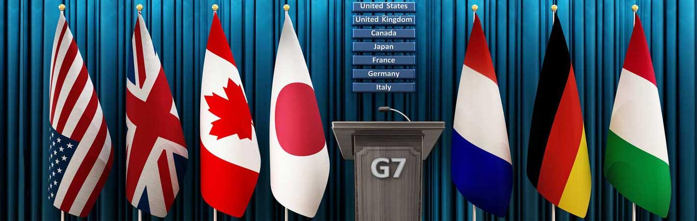 Flaggen der G7-Länder