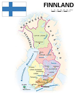 Die Karte zeigt die administrative Gliederung des Landes mit den regionalen Hauptstädten.