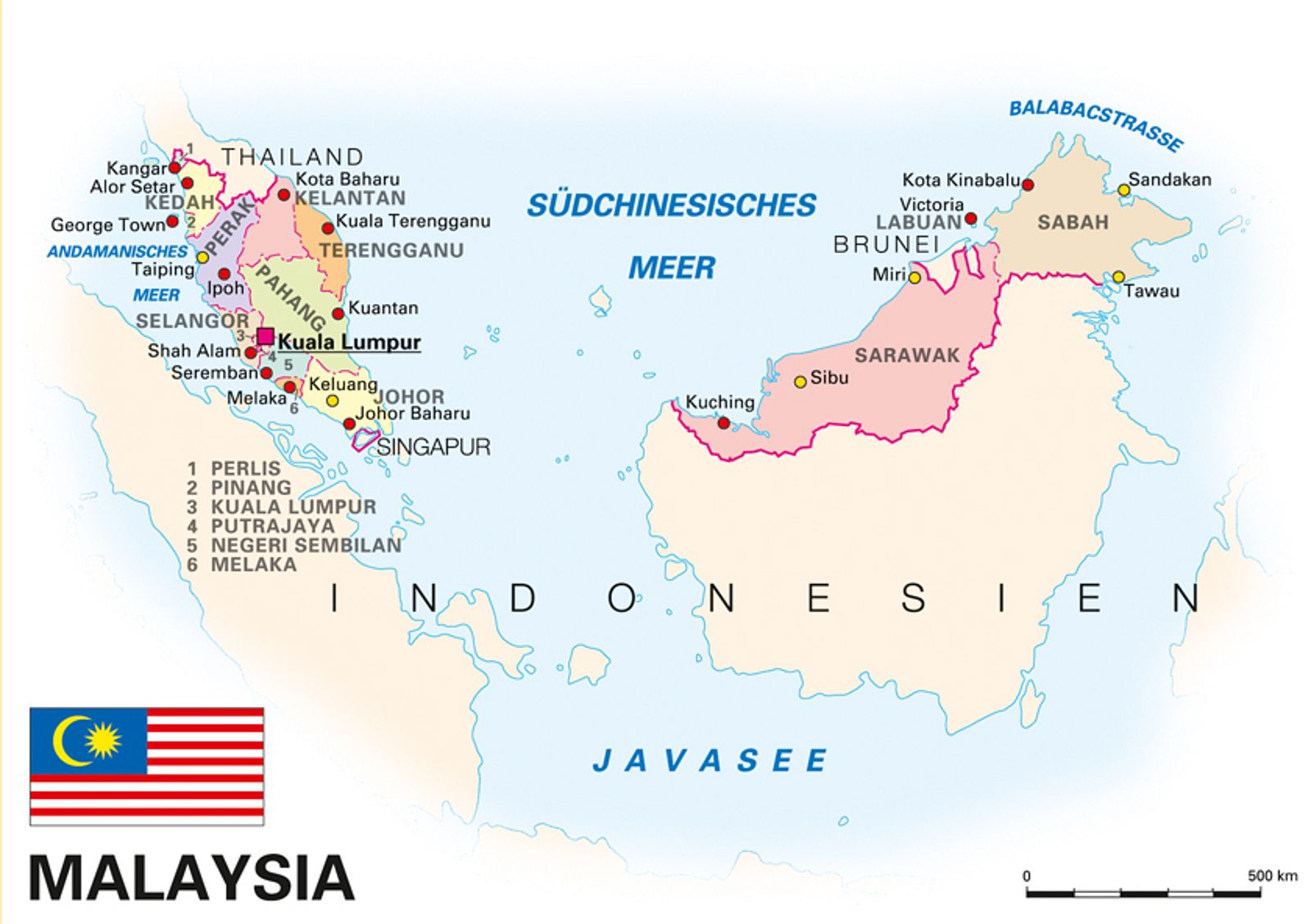 Карта малайзия на русском языке. Малайзия на карте с кем граничит. Столица Малайзии на карте.